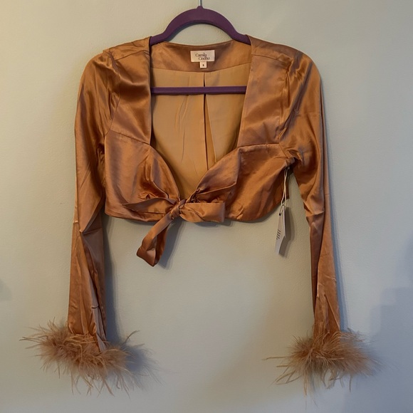 REVOLVE orange crop top - Picture 2 of 8